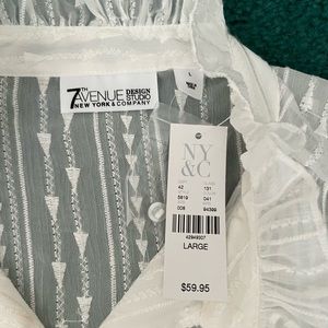 New York & Co white blouse